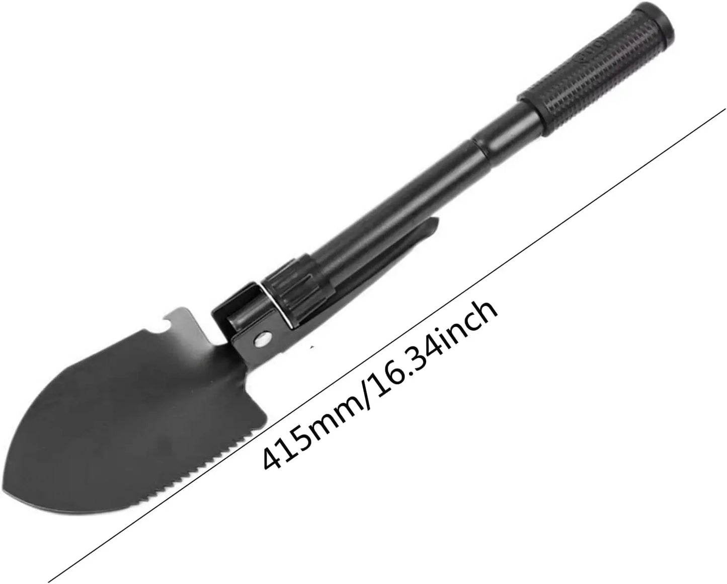 Gardening Folding Shovel Military Camping Shovel Survival Gear Entrenching Tool with Carrying Pouch Metal Handle Peaceful Pleasures Health and Wellness