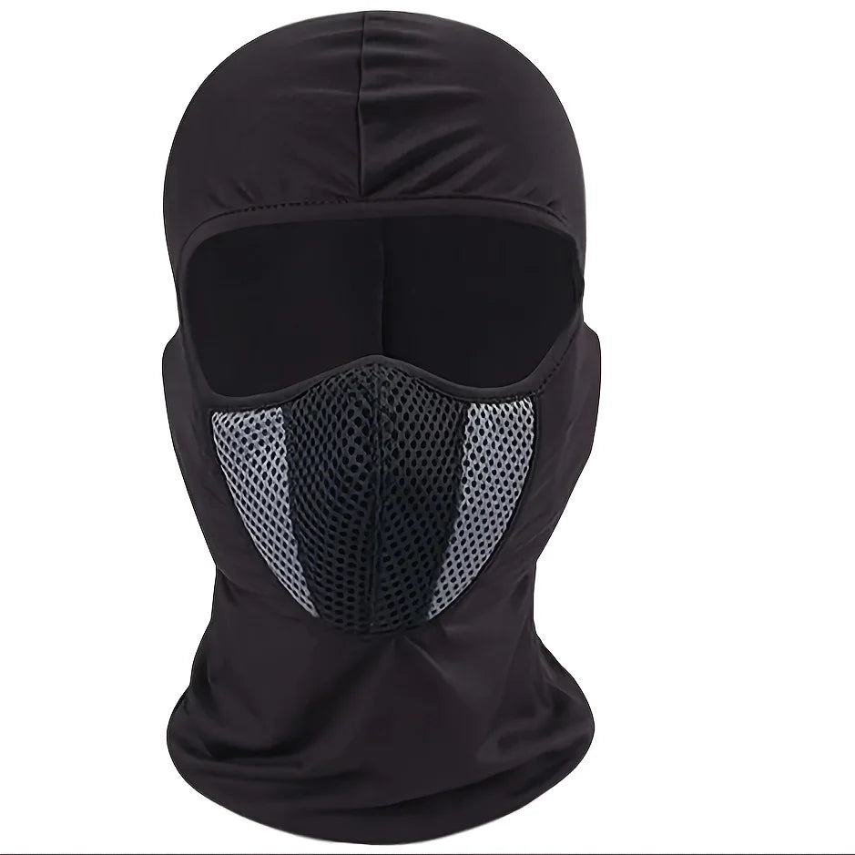 Cotton Windproof UV Protection Balaclava For Mens and Women Full Face & Neck Cover Mask Cycling Equipment Outdoor Peaceful Pleasures Health and Wellness Black Gray