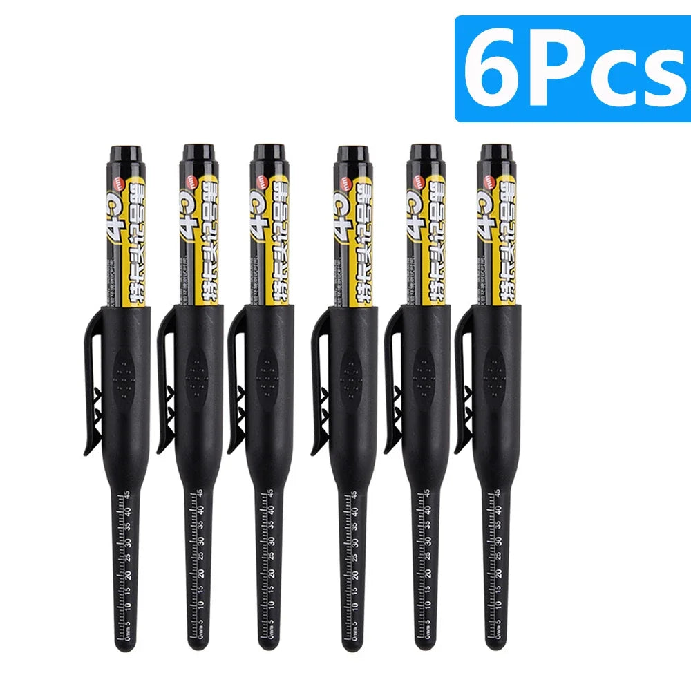 Waterproof Long Head Nib Deep Hole Markers Pen Tile Carpenter