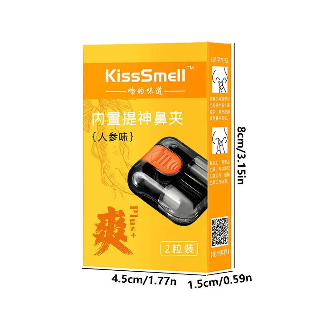 Hands-Free Aromatherapy Nasal Inhaler Stick 2pk | Nose Clip