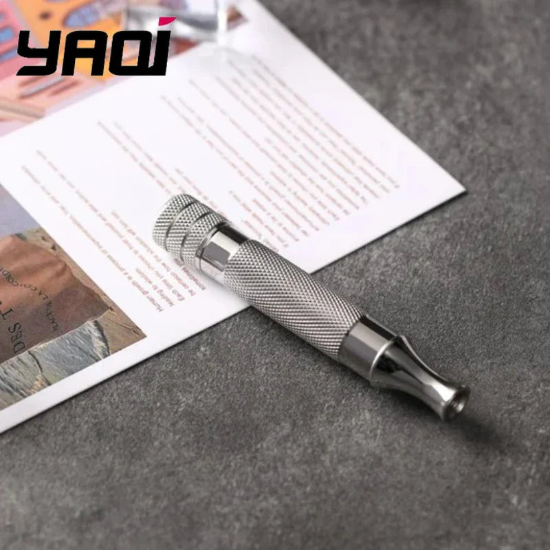 Yaqi Diagonal 316 Stainless Steel Safety Razor Handle 77mm