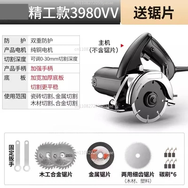 Portable Multi-Function Tile Stone & Wood Slotting Cutter