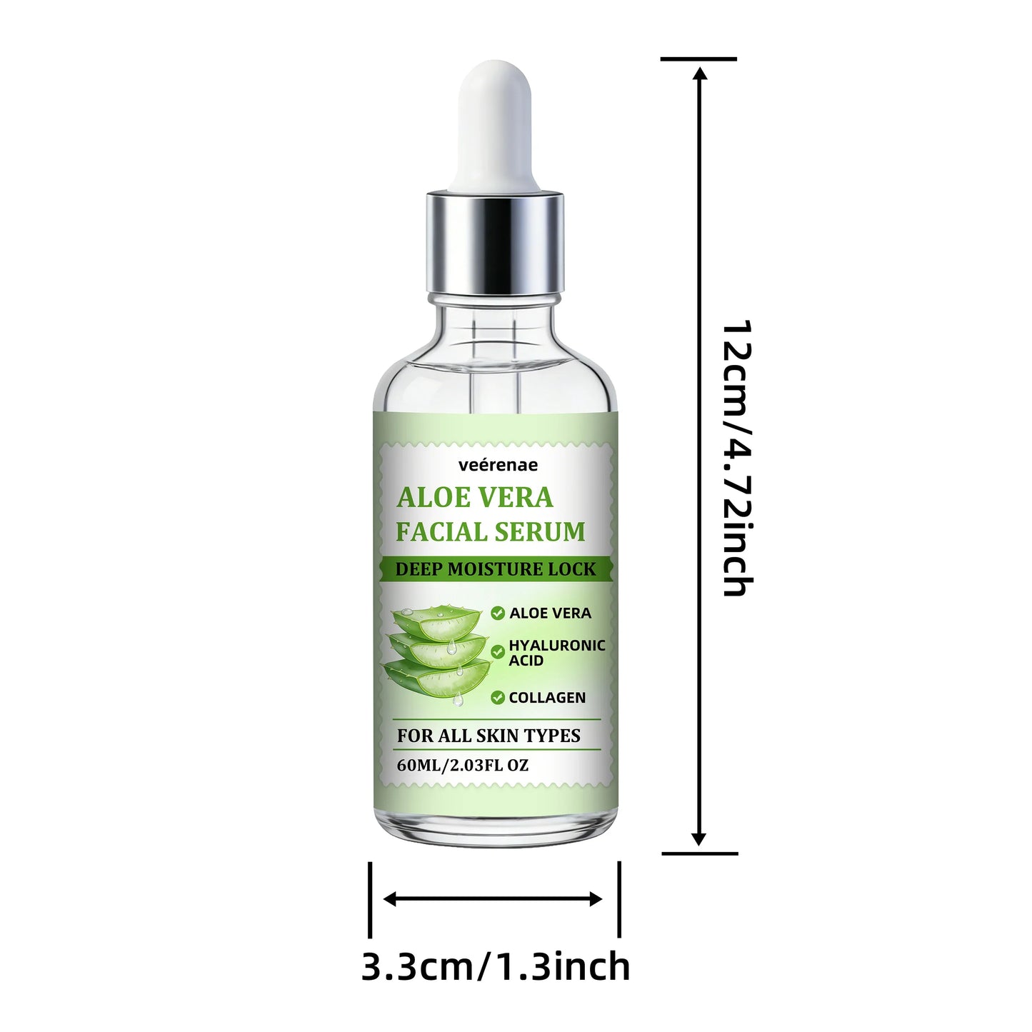 veérenae Aloe Vera Facial Serum – Oil-Free Hydrating Serum