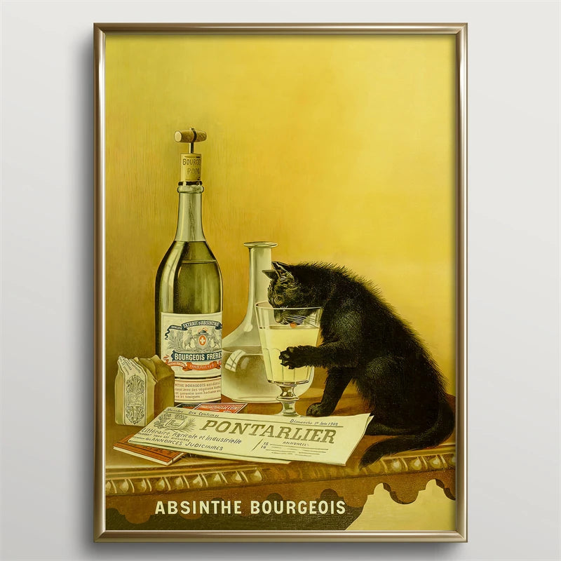 Vintage Beer and Cigarette Rodeo Poster Print Canvas Painting Wall Art Picture for Retro Bar Living Room Home Decoration Peaceful Pleasures Health and Wellness