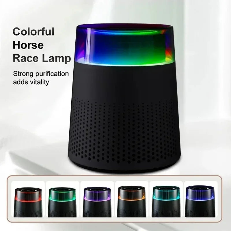 Mini Desktop Air Purifier with HEPA Filter Negative Ion Odor Removal Low Noise for Home Office Car Use Peaceful Pleasures Health and Wellness