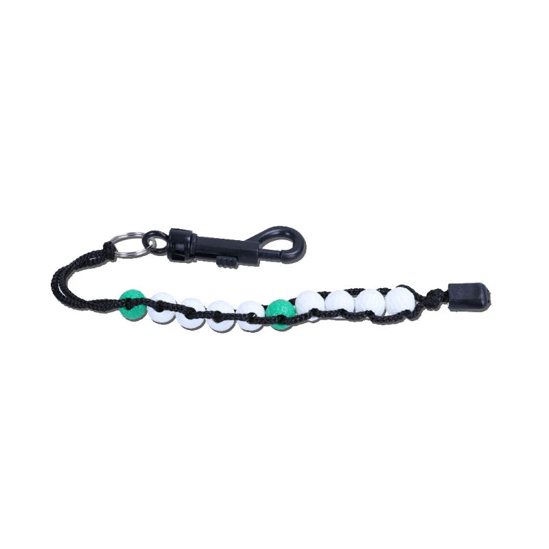 Golf Score Counter Golf Stroke Score Counter Plastic Golf Ball Beads Putt Counter Training Accessories Aids Easy To Use Peaceful Pleasures Health and Wellness Green
