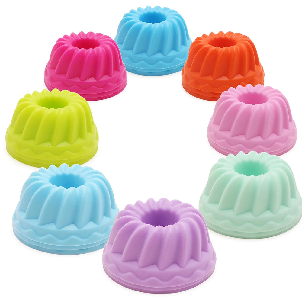 6-Piece BPA-Free Silicone Round Muffin & Cake Molds Set