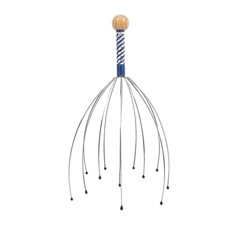 2PCS Head Massager Head Scratching Octopus Scalp Non Soul Extractor Divine Tool Hair G Head Massager Head Press Release Massager Peaceful Pleasures Health and Wellness