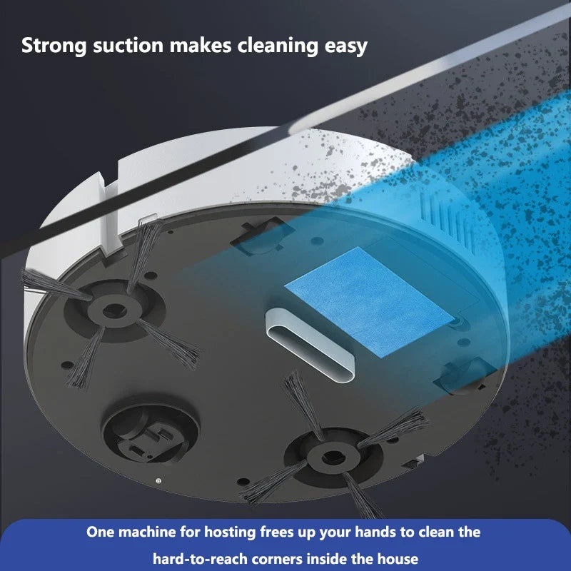 3-in-1 Robot Vacuum & Mop Combo | 1000Pa USB Rechargeable