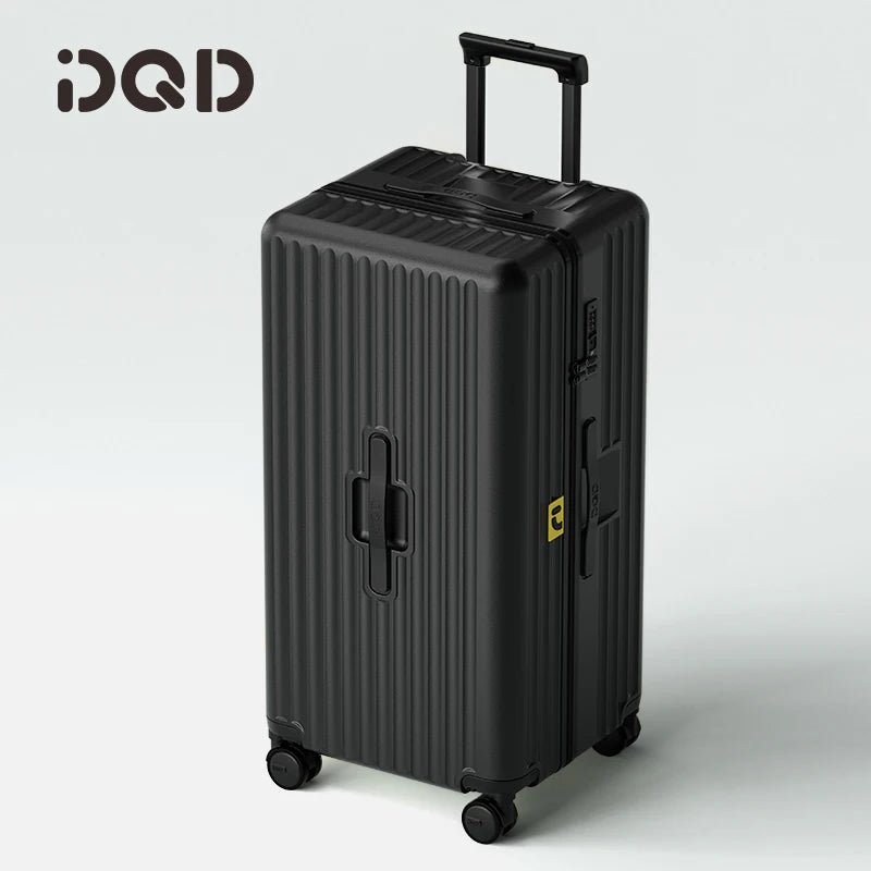 Large Capacity Travel Luggage Aluminum frame Suitcase Trolley Case 22/26/28 inch Travel Suitcase with Cup Holder Boarding Case Peaceful Pleasures Health and Wellness Black suitcase 28 inches