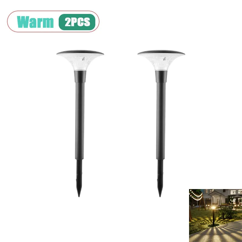 Solar Garden Lights Waterproof LED Landscape Lamps 2-8 Pack
