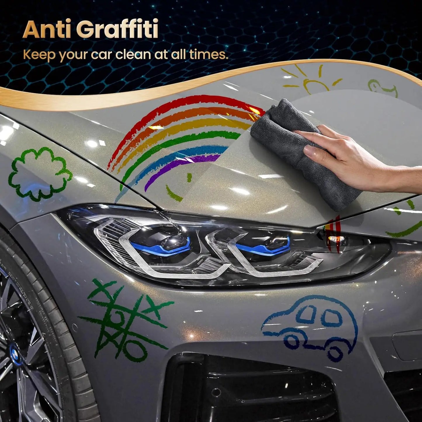 20H Advanced Nano Graphene Ceramic Coating 70ml UV Technology Extremely Hydrophobic Car Ceramic Coating Kit for Auto Detailing Peaceful Pleasures Health and Wellness