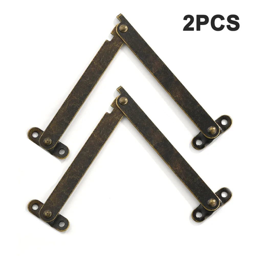 2pcs Antique Bronze Lid Support Hinges | Jewelry Box & Chest