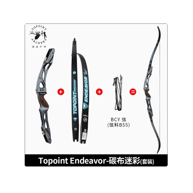 Archery Recurve Bow 18-44lbs Riser ILF Right Hand Hunting Shooting