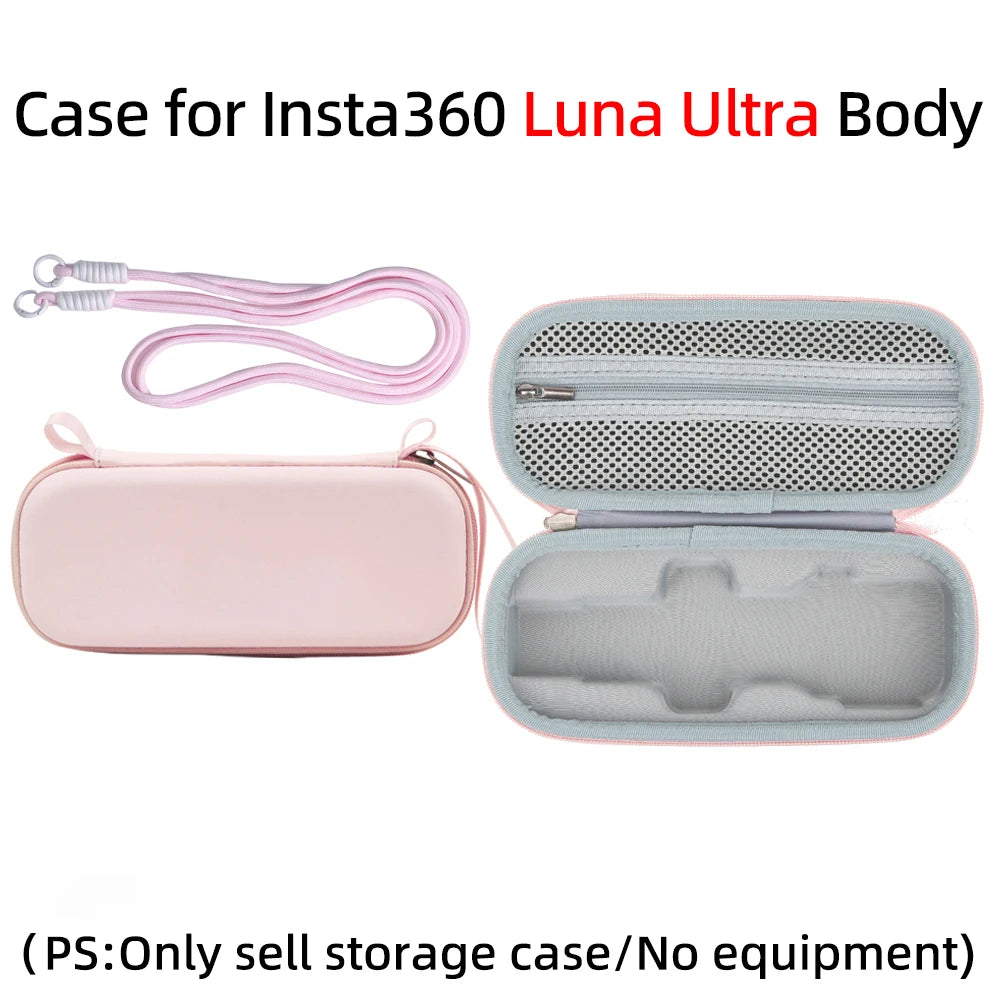 PU Storage Bag for Insta360 Luna Ultra – Dust-Proof Case