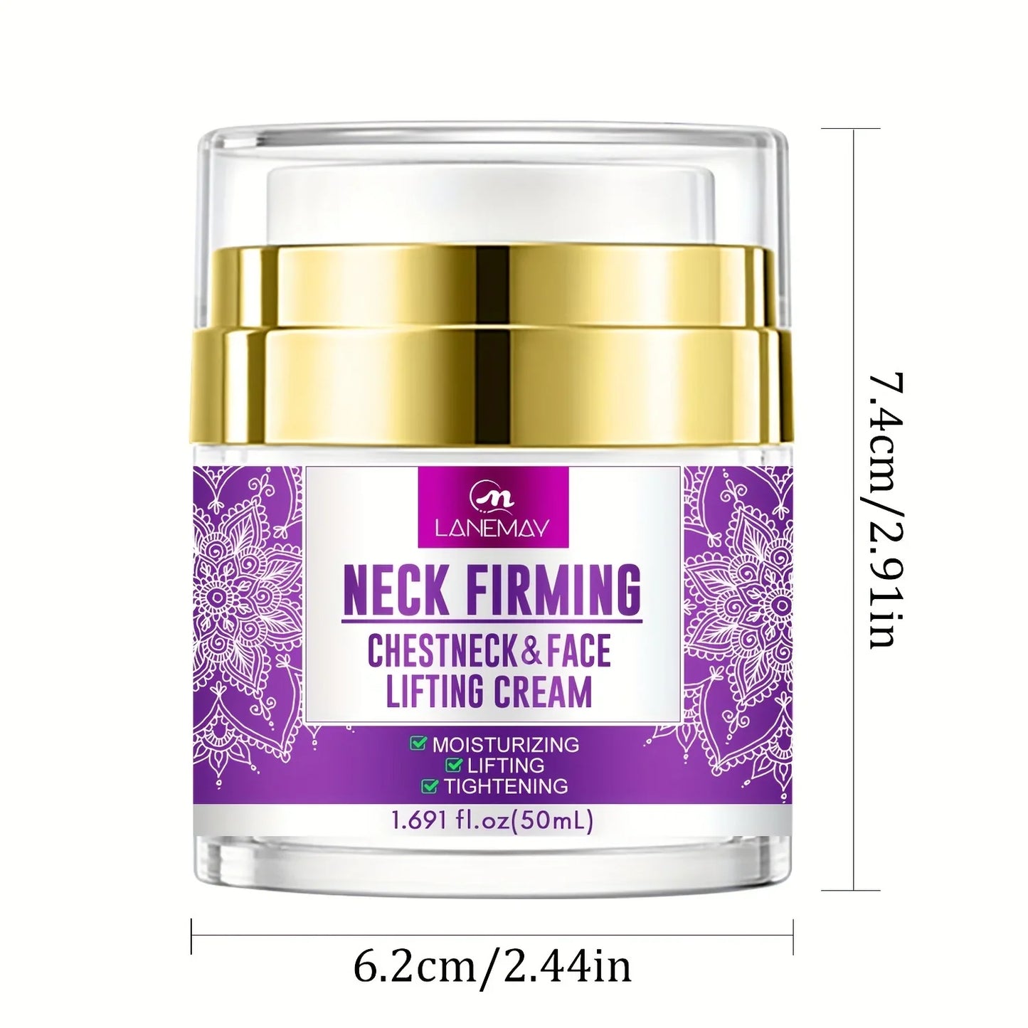 Neck Firming Cream – Hyaluronic Acid, Peptides & Collagen