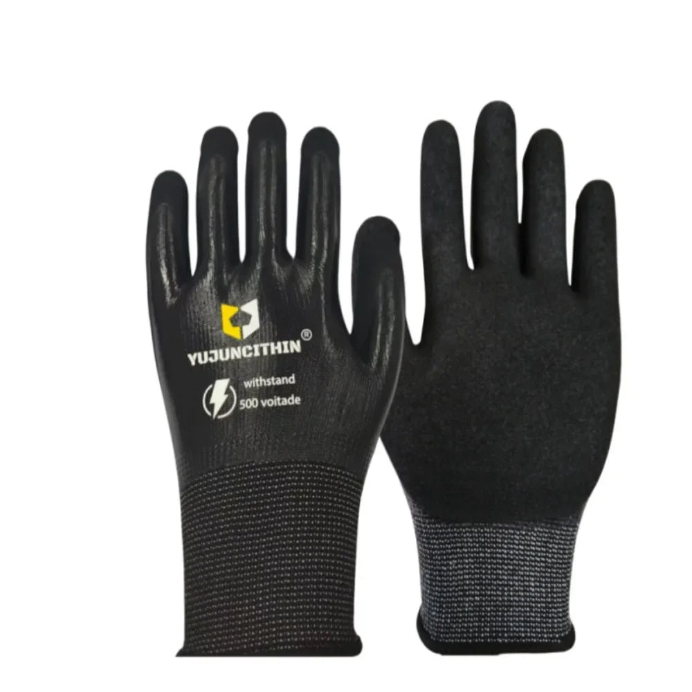 Durable 400/500V Insulated Working Gloves Nitrile Safety Safety Electrician Gloves Ultra-thin Protective Gloves Electrician Work Peaceful Pleasures Health and Wellness 500V