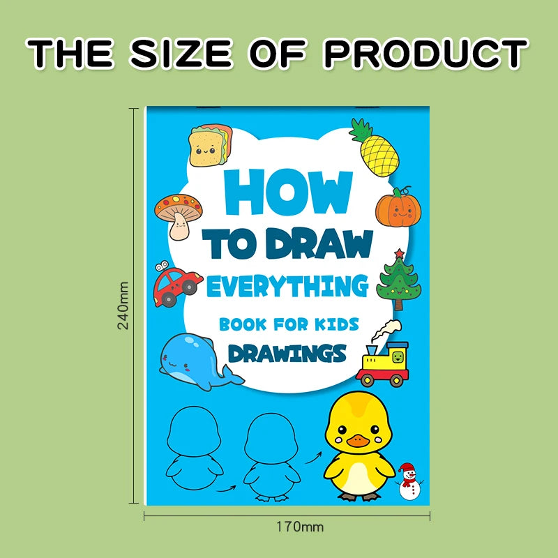 How Draw Everything Book Kids Step-by-step Drawing Tutorial 300+