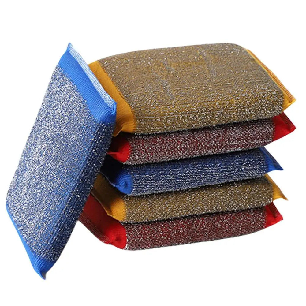 6-Pack Scratch-Free Dishwashing Sponge Scrubbers | Kitchen Cleaning