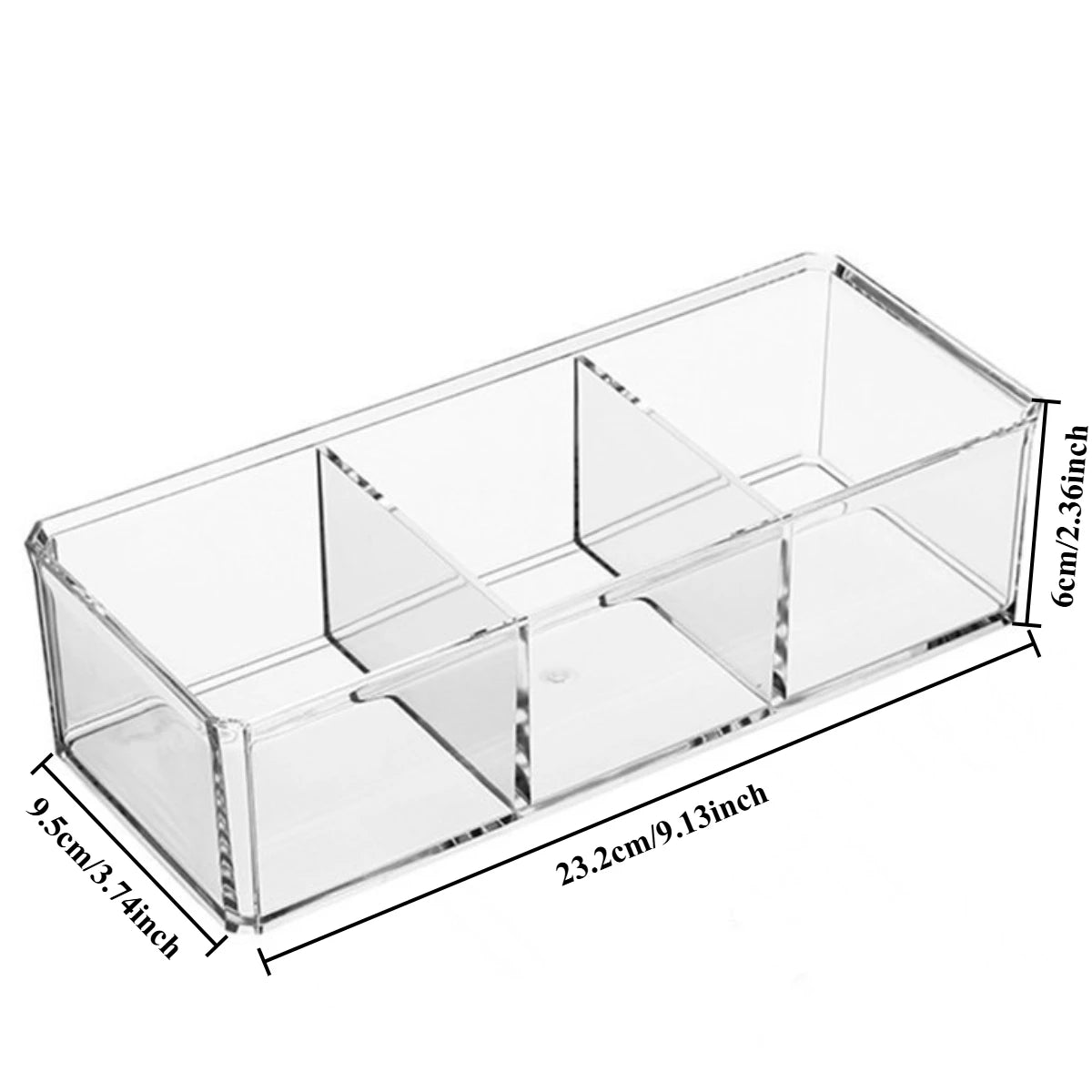 Clear Acrylic Tea Bag Organizer – 8-Slot Drawer Storage Box