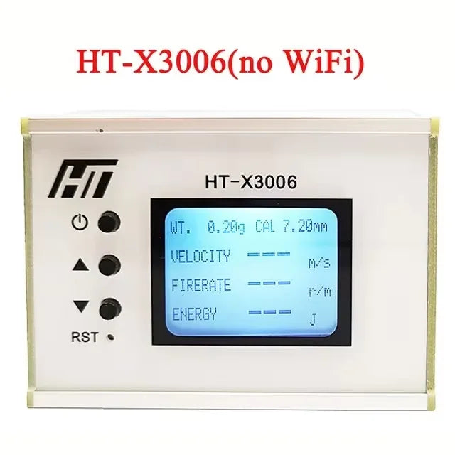 Shooting Speed Meter Ball Velocity Energy Measurement Shooting Chronograph Bullet Speed Tester with Backlight LCD Peaceful Pleasures Health and Wellness X3006(no WiFi)