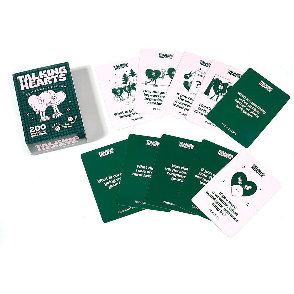 Bview Art Talking Hearts Conversation Cards Couples Card Game Date