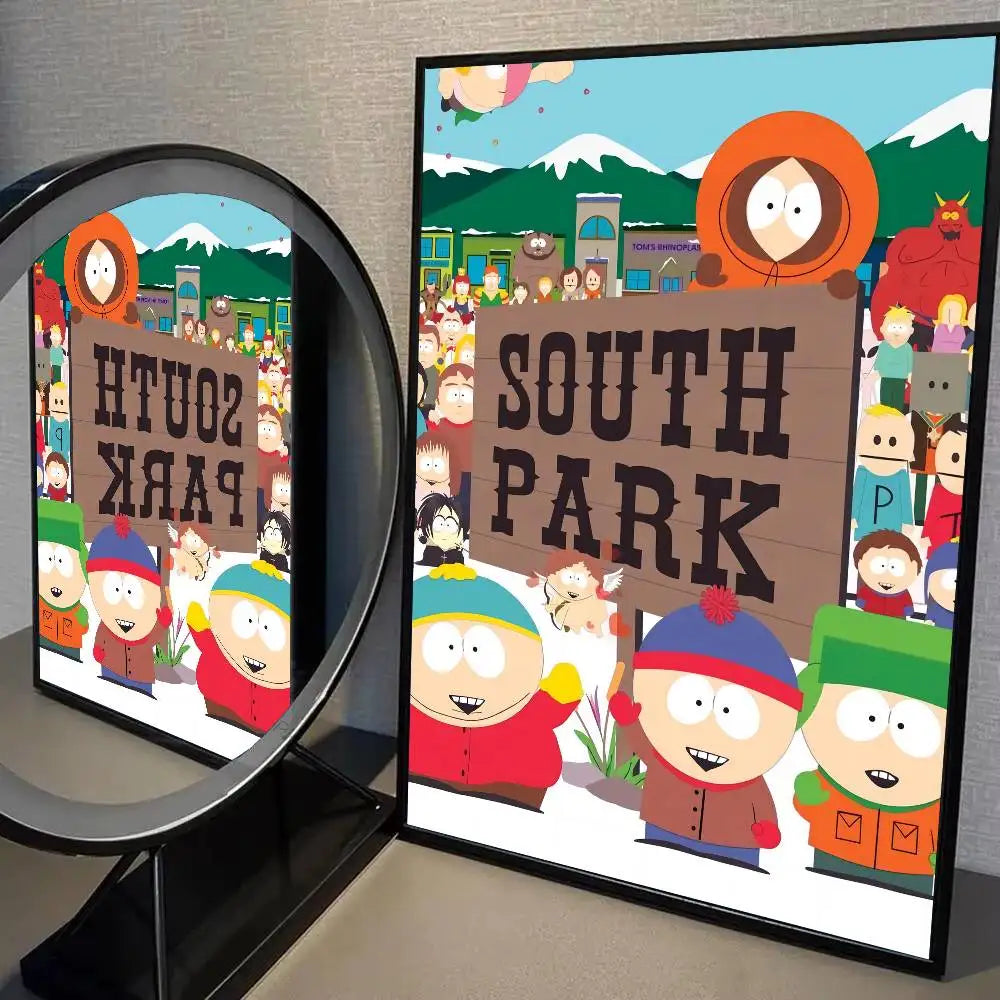 South Park Cartoon Canvas Poster Print | A4 A3 A2 Wall Art