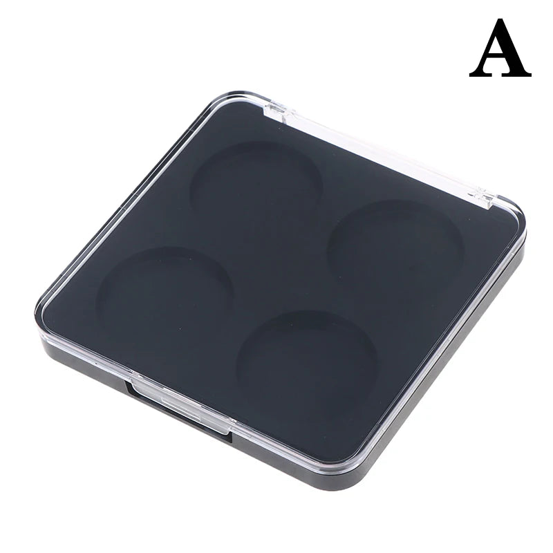 4 Grids Magnetic Makeup Palette Empty Cosmetics Dispensing Storage Box For Eyeshadow Lip Color Powder Blusher Highlighter Peaceful Pleasures Health and Wellness A