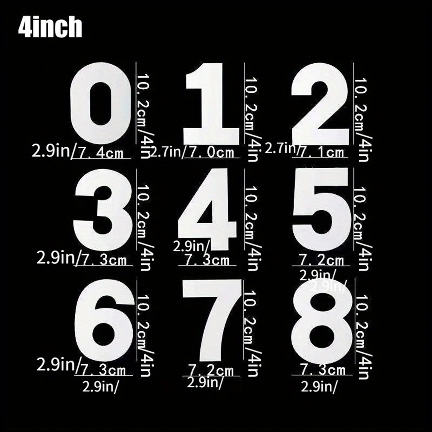 9pcs Large Size Number Moulds Non Toxic PET 3D Baking Molds Numbers for Graduation Cake Making Peaceful Pleasures Health and Wellness