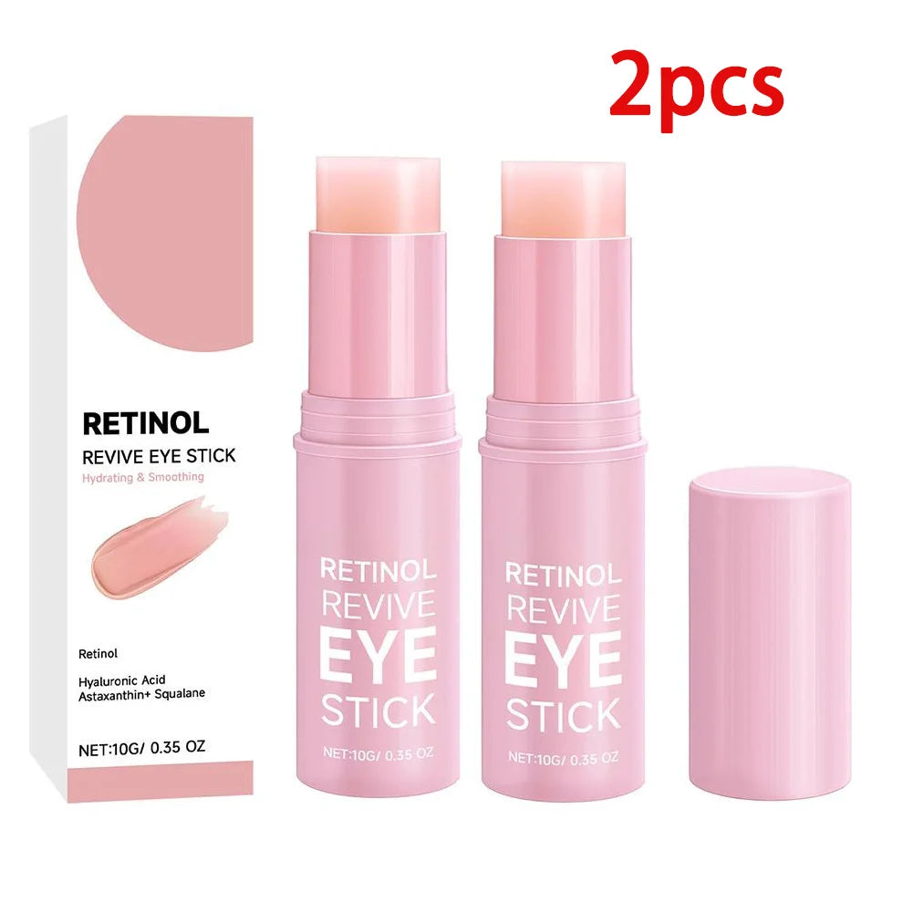 Retinol Eye Stick Firming Lifting Skin Care Soft Smooth Elimination Dark Circles Deep Hydrating Hyaluronic Acid Eye Cream Peaceful Pleasures Health and Wellness 10g X 2