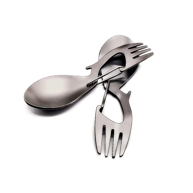 Titanium Spork – Lightweight Camping Fork & Spoon Utensil Camping Spork Peaceful Pleasures Health and Wellness