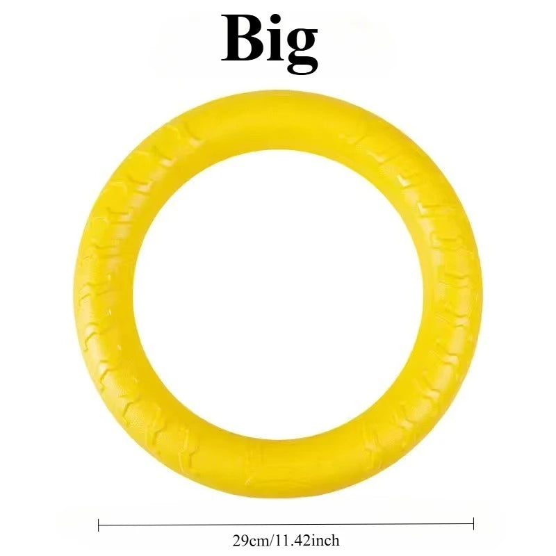 Indestructible Dog Ring Toy – Fetch, Float & Chew All Sizes