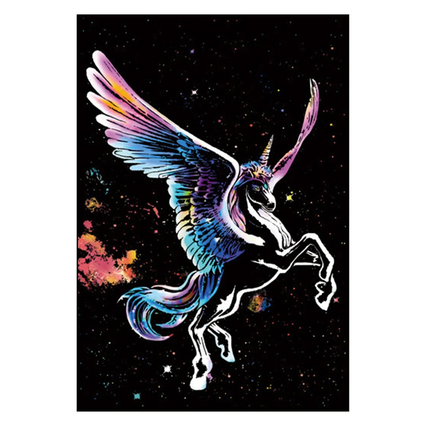 Animals Scratch Painting Kits for Teen & Adults with 3 Tools Rainbow Scratch Paper 15.94x11.22 Inch Rainbow Painting Sketch Pads Peaceful Pleasures Health and Wellness Unicon