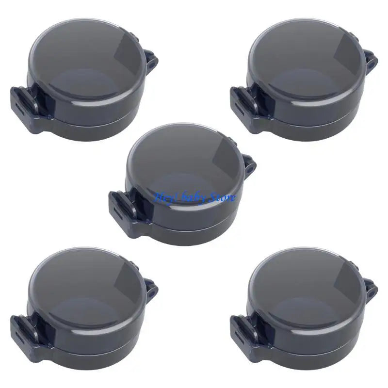 5-Pack Child Safety Deadbolt Cover | Transparent Door Lock Guard