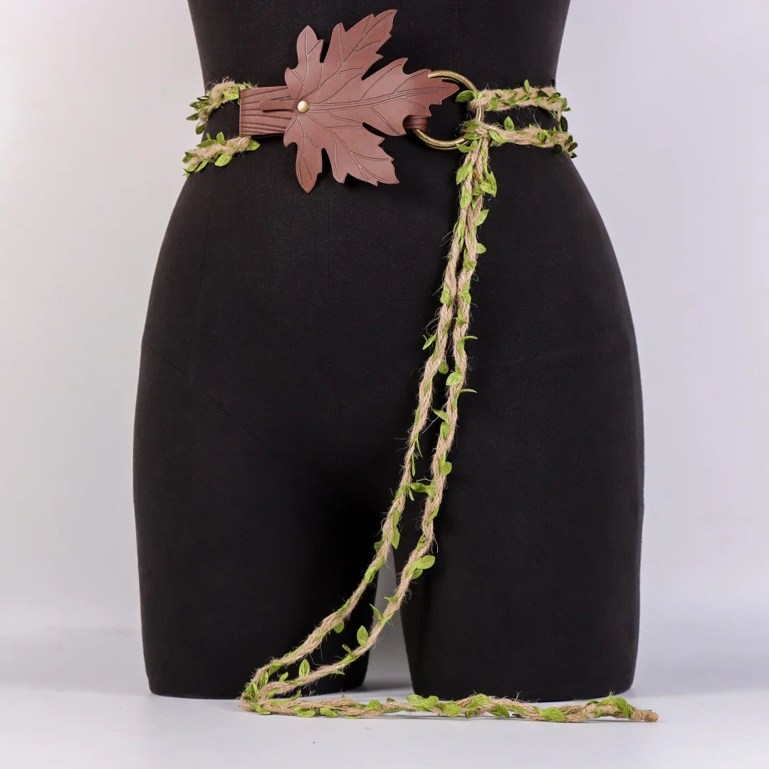 Medieval Long Knot Ring Belt Nordic Witch Rope Viking Revival Costume