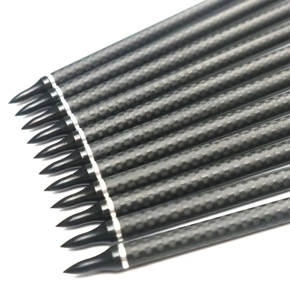 6 12ps ID6 3K Carbon Arrow Spine 200 250 300 350 400 500 600 Weave