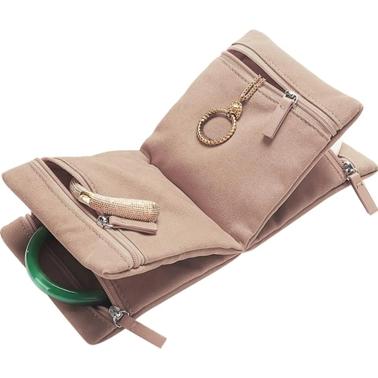 Portable Jewelry Storage Bag | Ring, Necklace & Bracelet Organizer