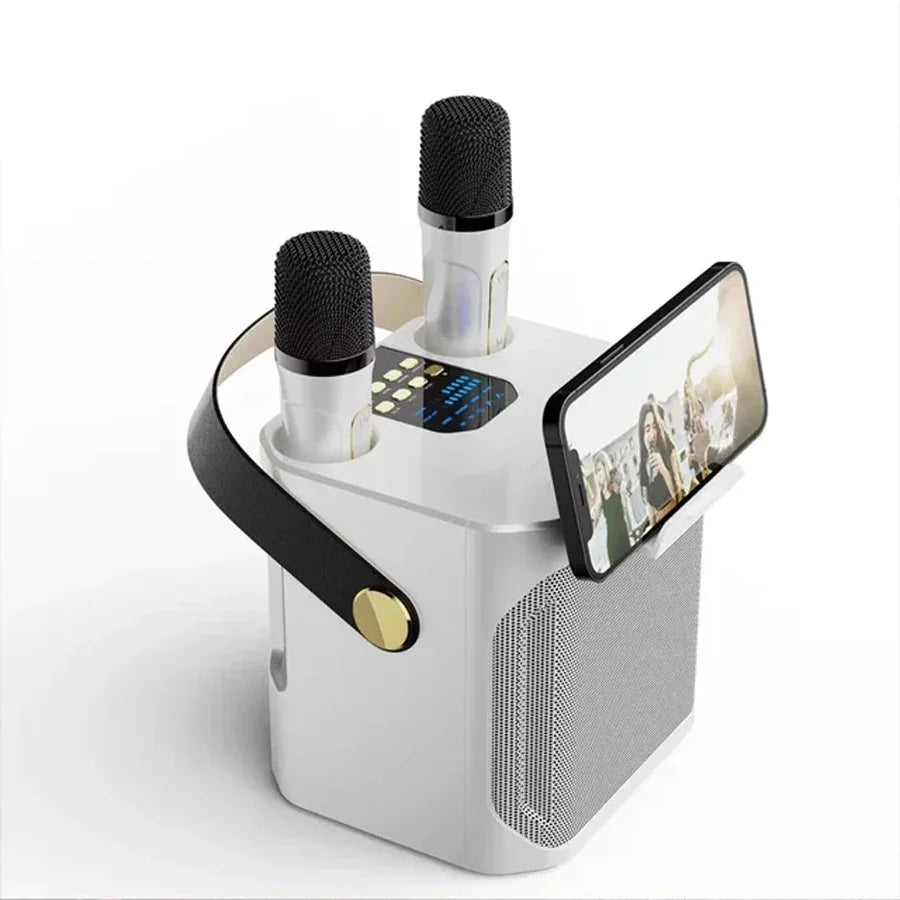 AyeBeau S882 Portable Karaoke Bluetooth Speaker + 2 Mics