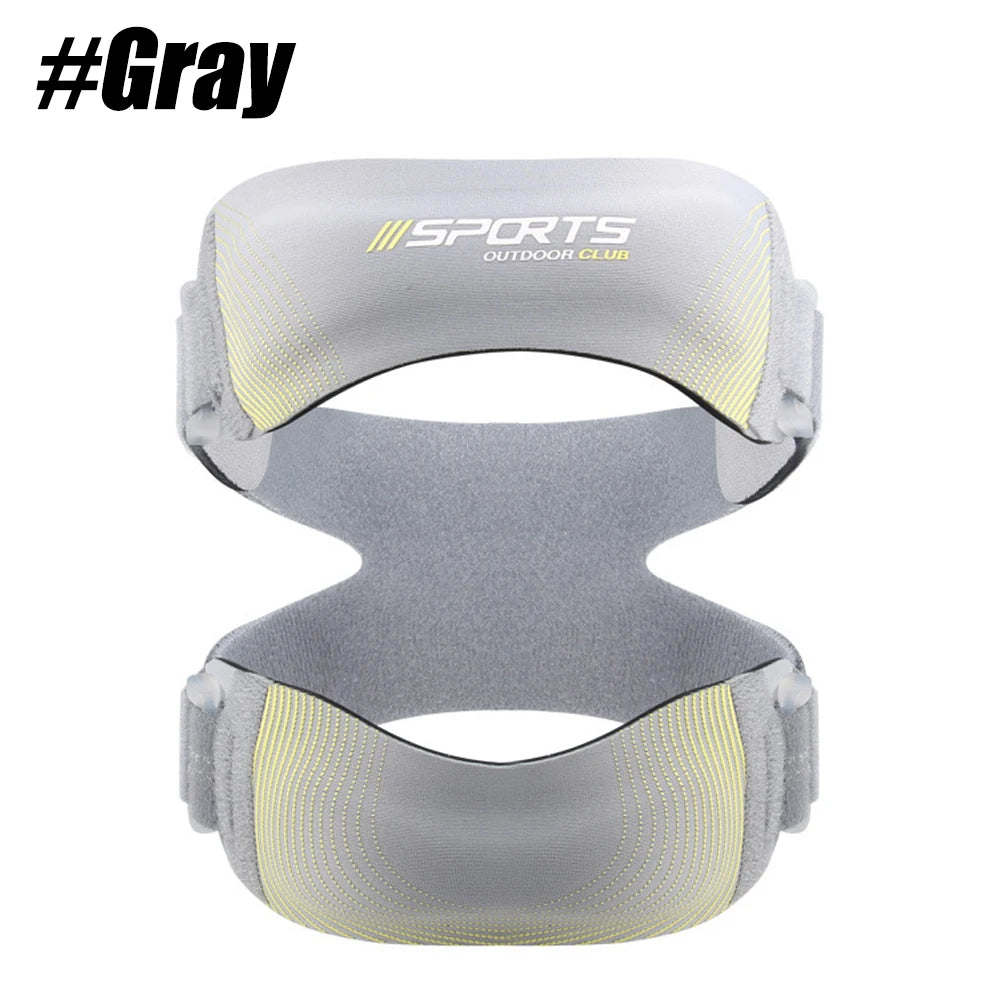 1PCS Patellar Support Strap - Tendon Knee Brace Patella Stabilizer for Pain Relief Adjustable Knee Joint Strap for Running,Sport Peaceful Pleasures Health and Wellness Gray-1PCS