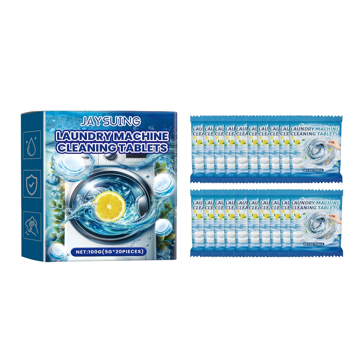 Jaysuing Washing Machine Cleaner Effervescent Tablets 100g