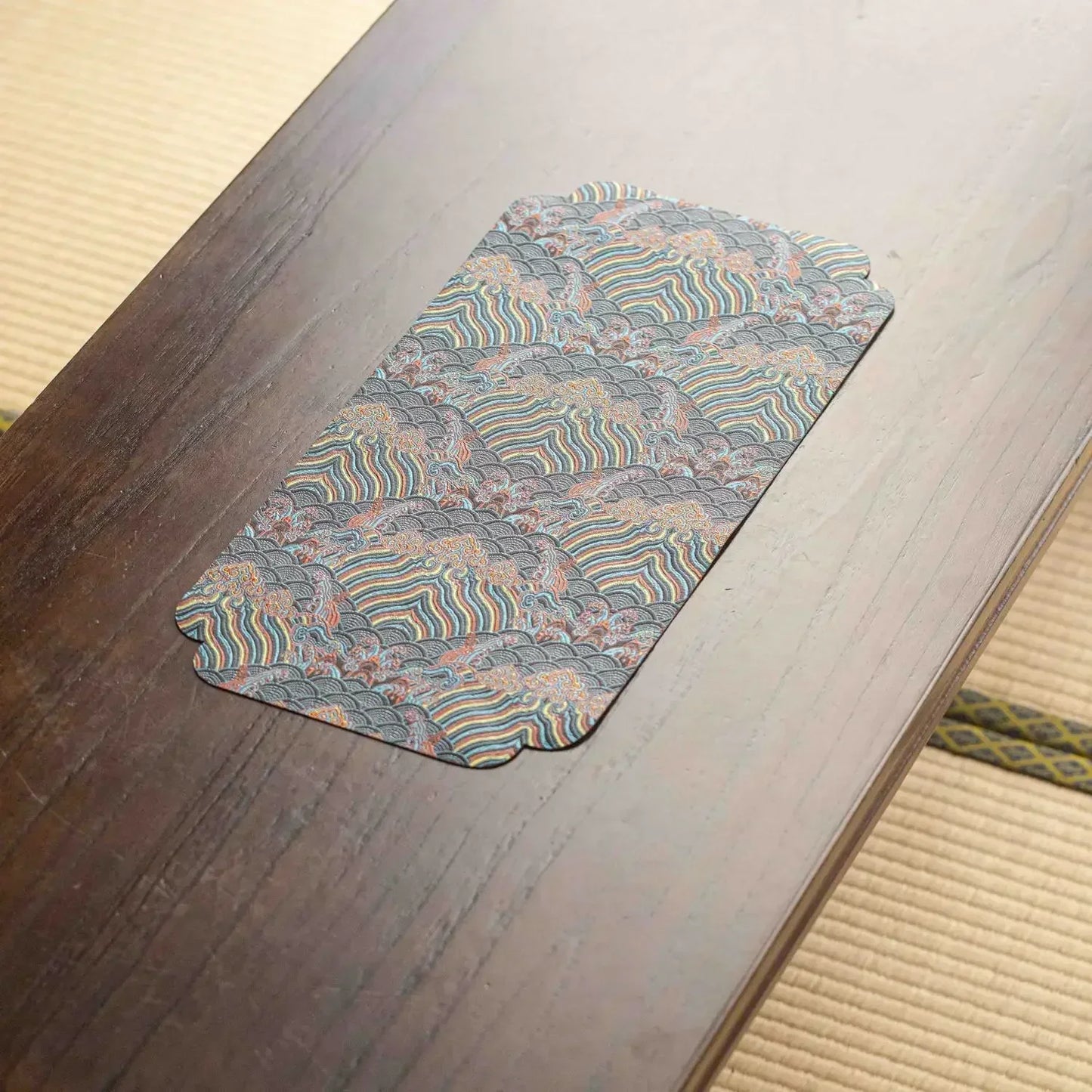 48X24cm Hot Sale Nordic Style Tea Table Antiskid Mat Restaurant Luxury Double-Sided Brocade Table Pad Tea Tabletop Upholstery Peaceful Pleasures Health and Wellness