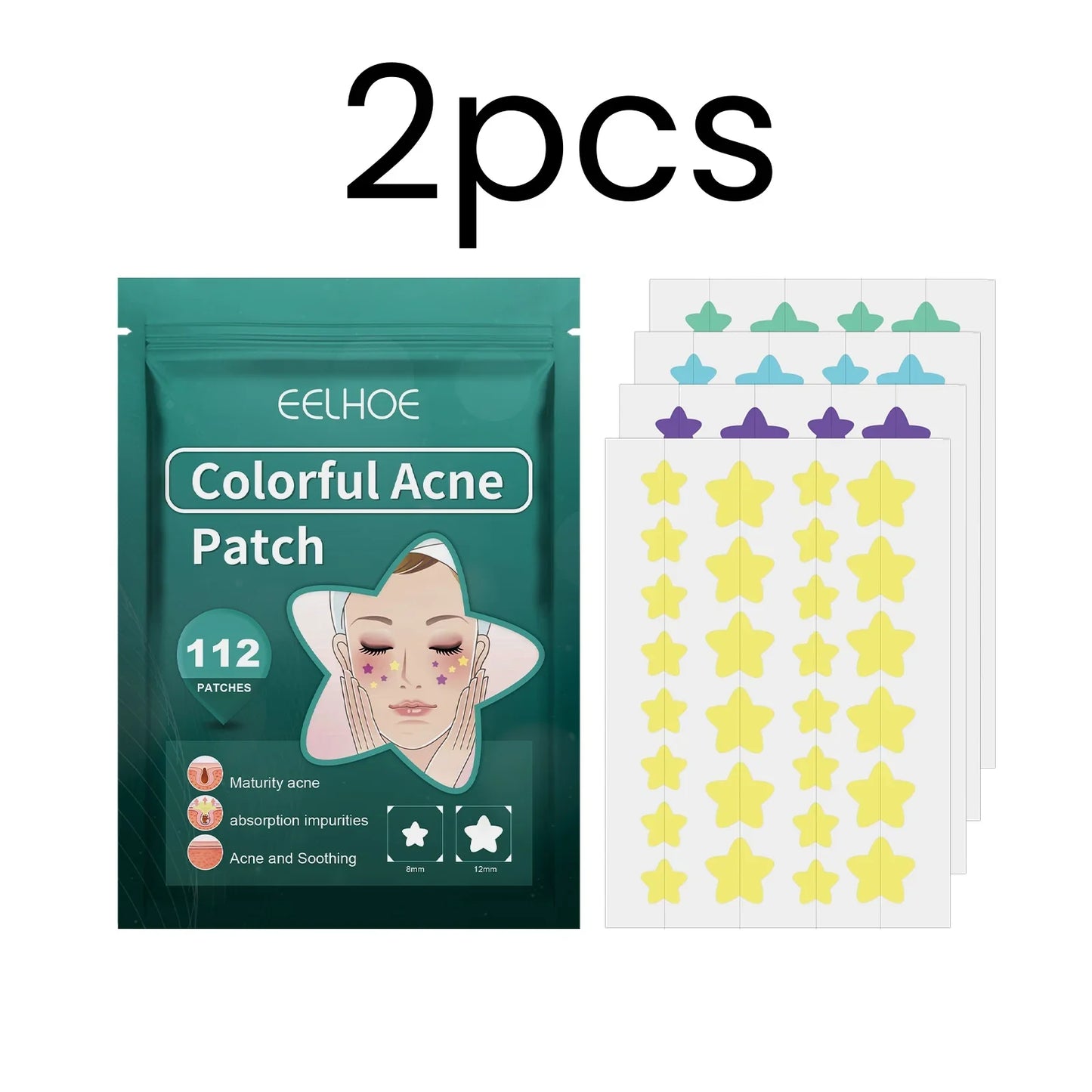 EELHOE Star Acne Patches – 112 Tea Tree Pimple Patches