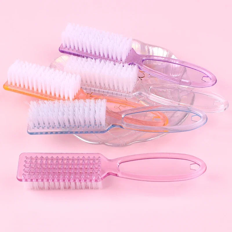 5-Pack Nail Cleaning Brushes | Manicure & Pedicure Scrub Set Nail Cleaning Brush Peaceful Pleasures Health and Wellness