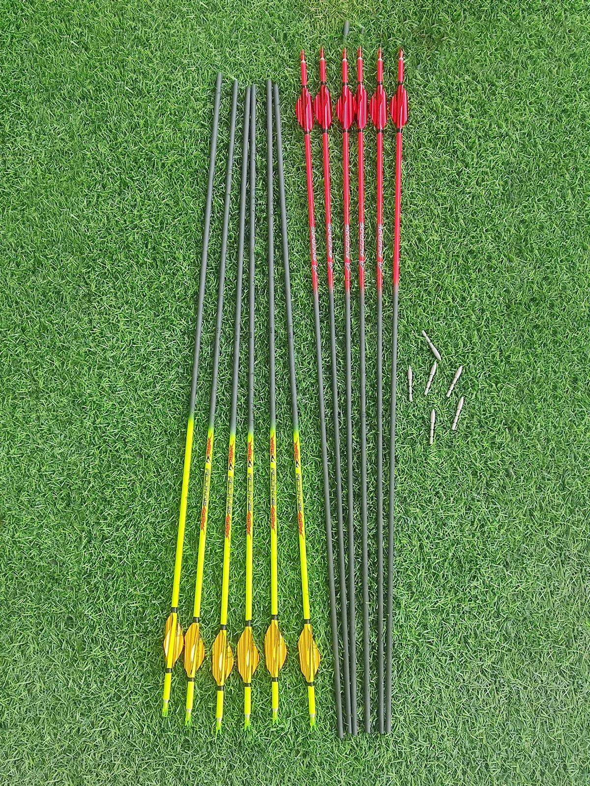 Pure Carbon ID4 Arrow Spine 400 1000 Shaft Feather Compound Recurve