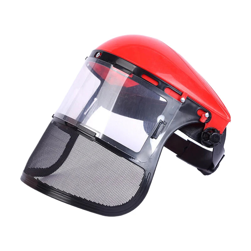 Safety Head-Mounted PVC Protective Mask Anti-Splashing Grass Anti Dust Mask For Cutting Hat Avoid Face Screen Protection Mask Peaceful Pleasures Health and Wellness A2
