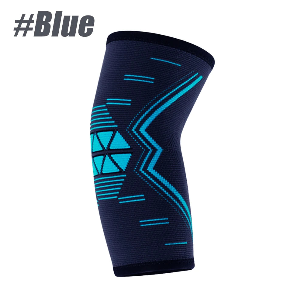 WEFITON Elbow Brace Compression Sleeve | Tennis & Golfer's Elbow Elbow Compression Sleeve Peaceful Pleasures Health and Wellness Blue-1PCS S