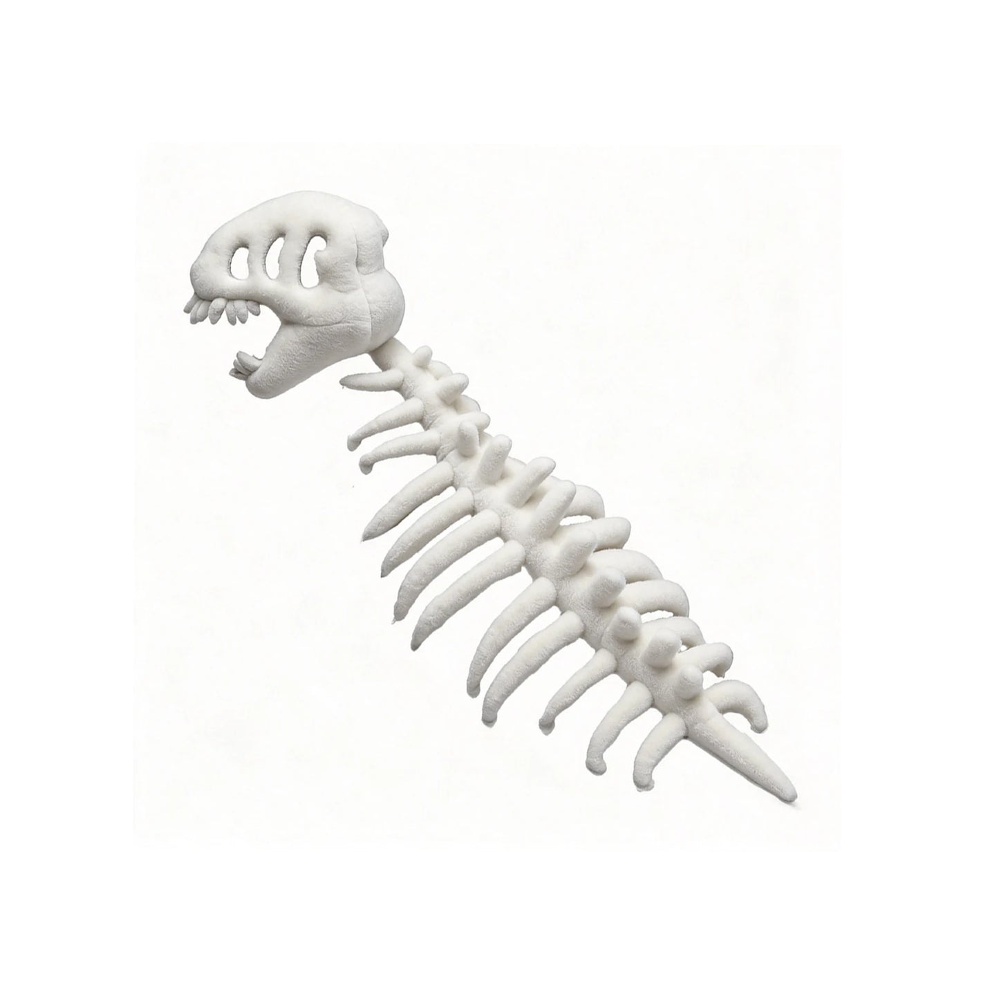 PP Cotton Silly Dino Skeleton Hood Softness Realistic 3D Dinosaur Skull Outfit Easy To Clean for Dress-Up Play Parties & Photos Peaceful Pleasures Health and Wellness White 120cm