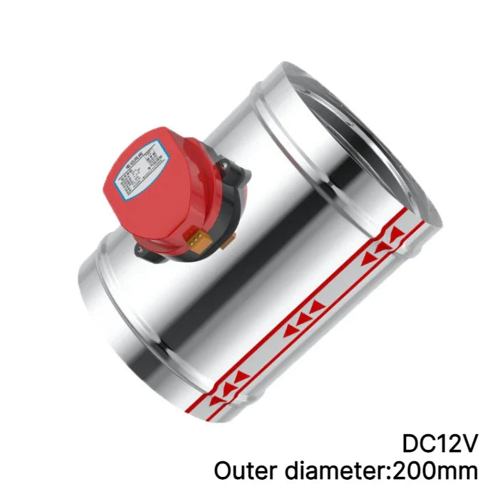 Motorized Air Damper Check Valve 100–200mm | AC 220V DC 12V 24V