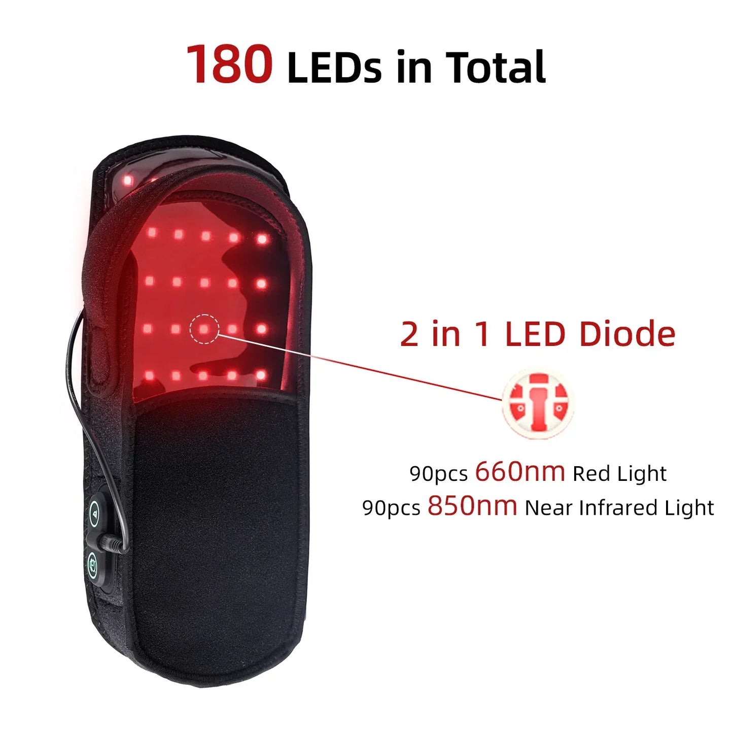 Red Light Infrared Therapy Slippers 660nm 850nm | Foot Pain Relief