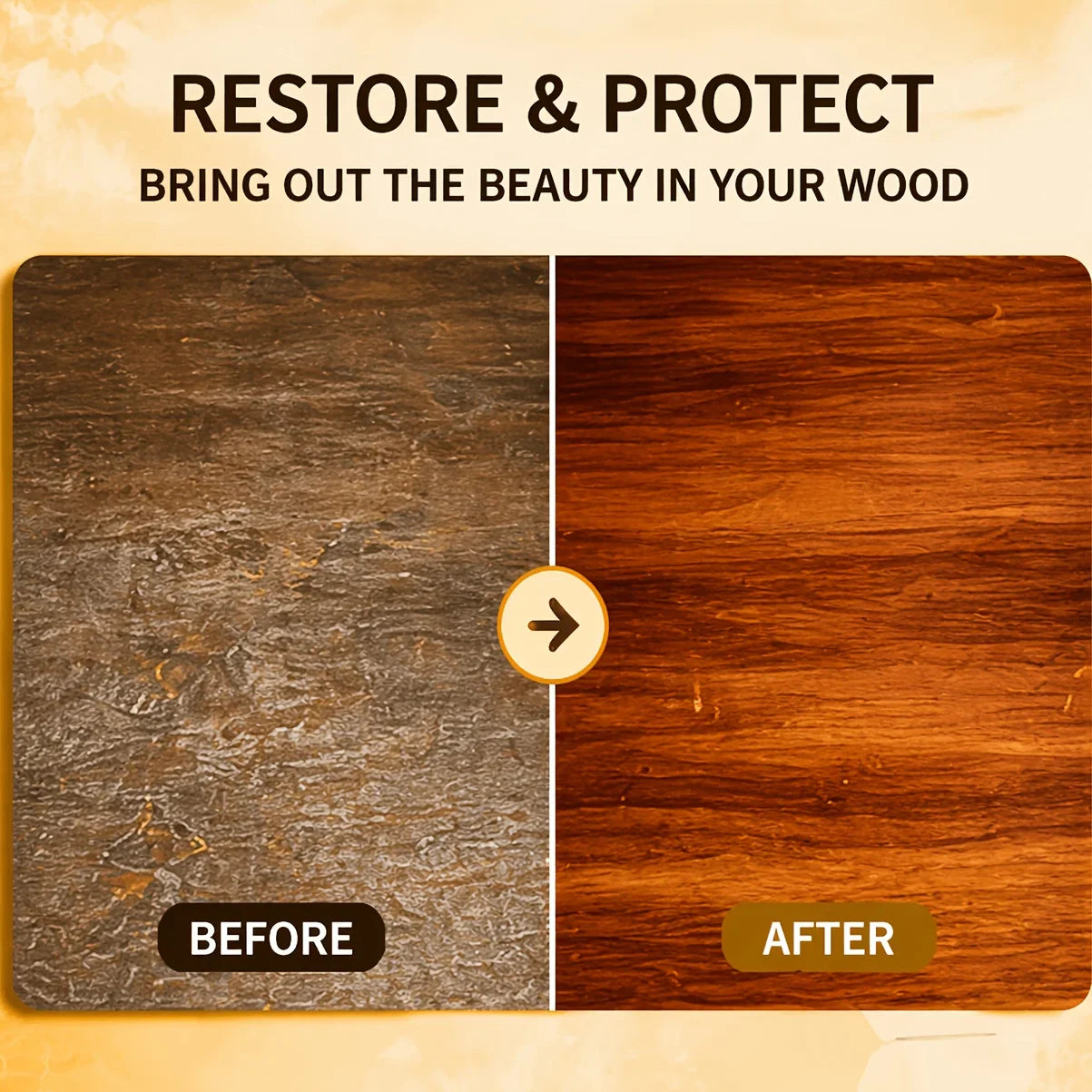Natural Beeswax Wood Polish & Scratch Repair Kit | Furniture